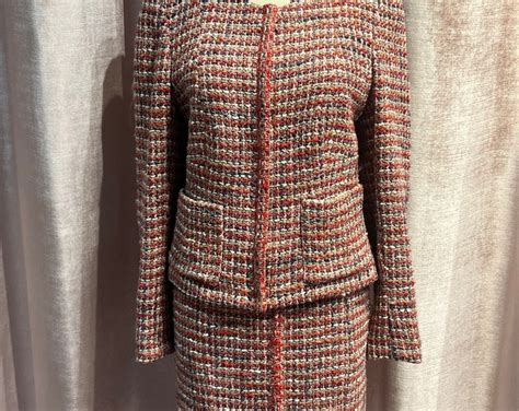 chanel tweed pattern|vintage chanel tweed suit.